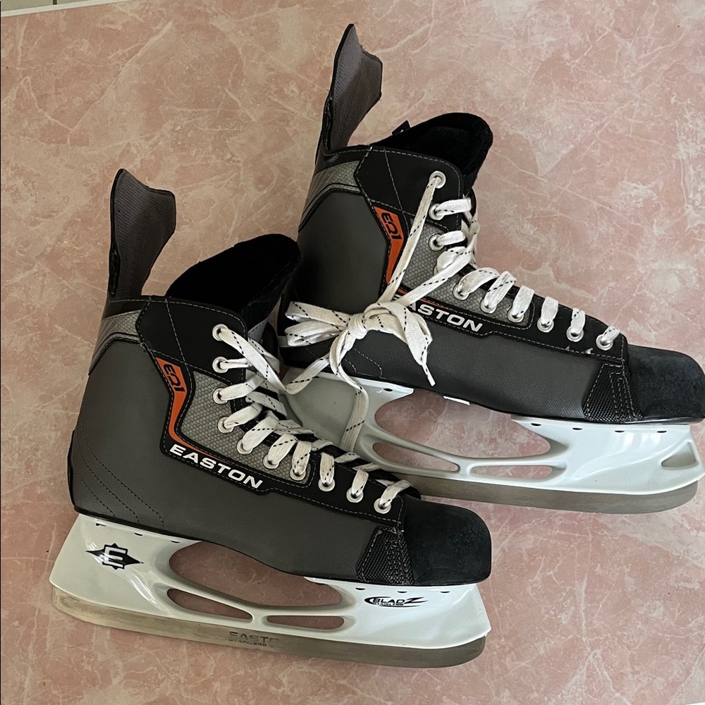 Easton Black and Gray Ice Hockey Skates